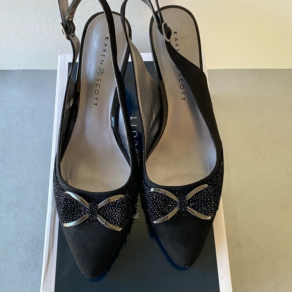 ELEGAN KAREN SCOTT OPEN HEEL SHOES SIZE 9 - Picture 4 of 8